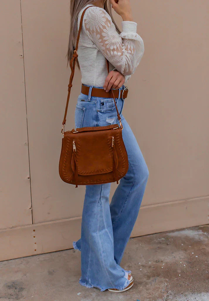 Pullover mit Blumenärmeln | Strukturstrick | Femininer Look