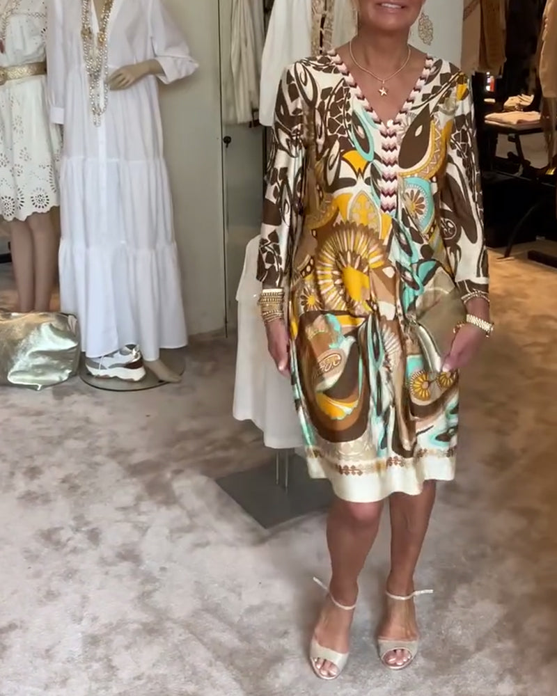 Mariane™ - Vintage Druckkleid