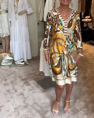 Mariane™ - Vintage Druckkleid