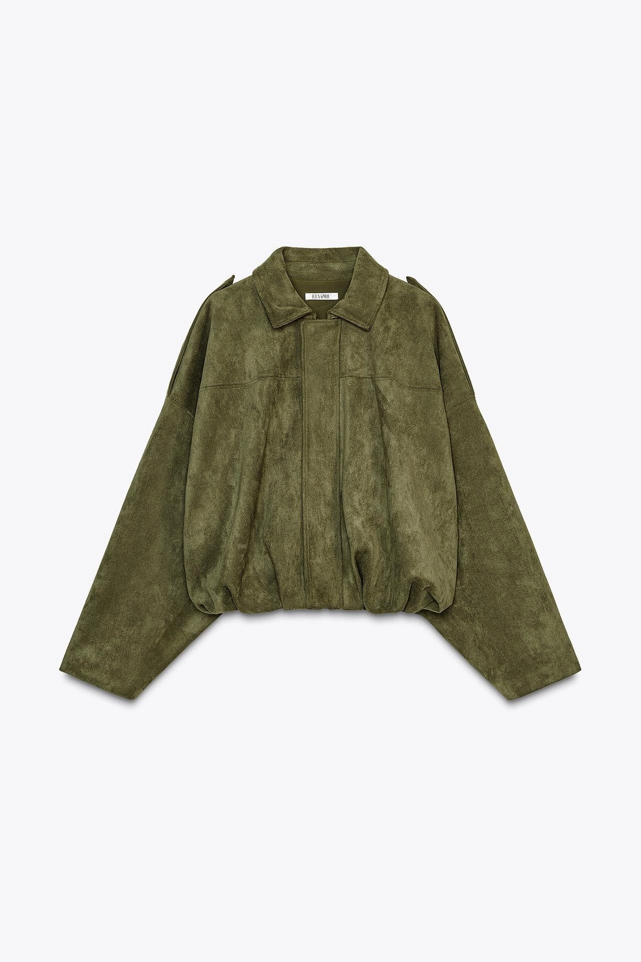 Sofia Wildlederjacke | Grün