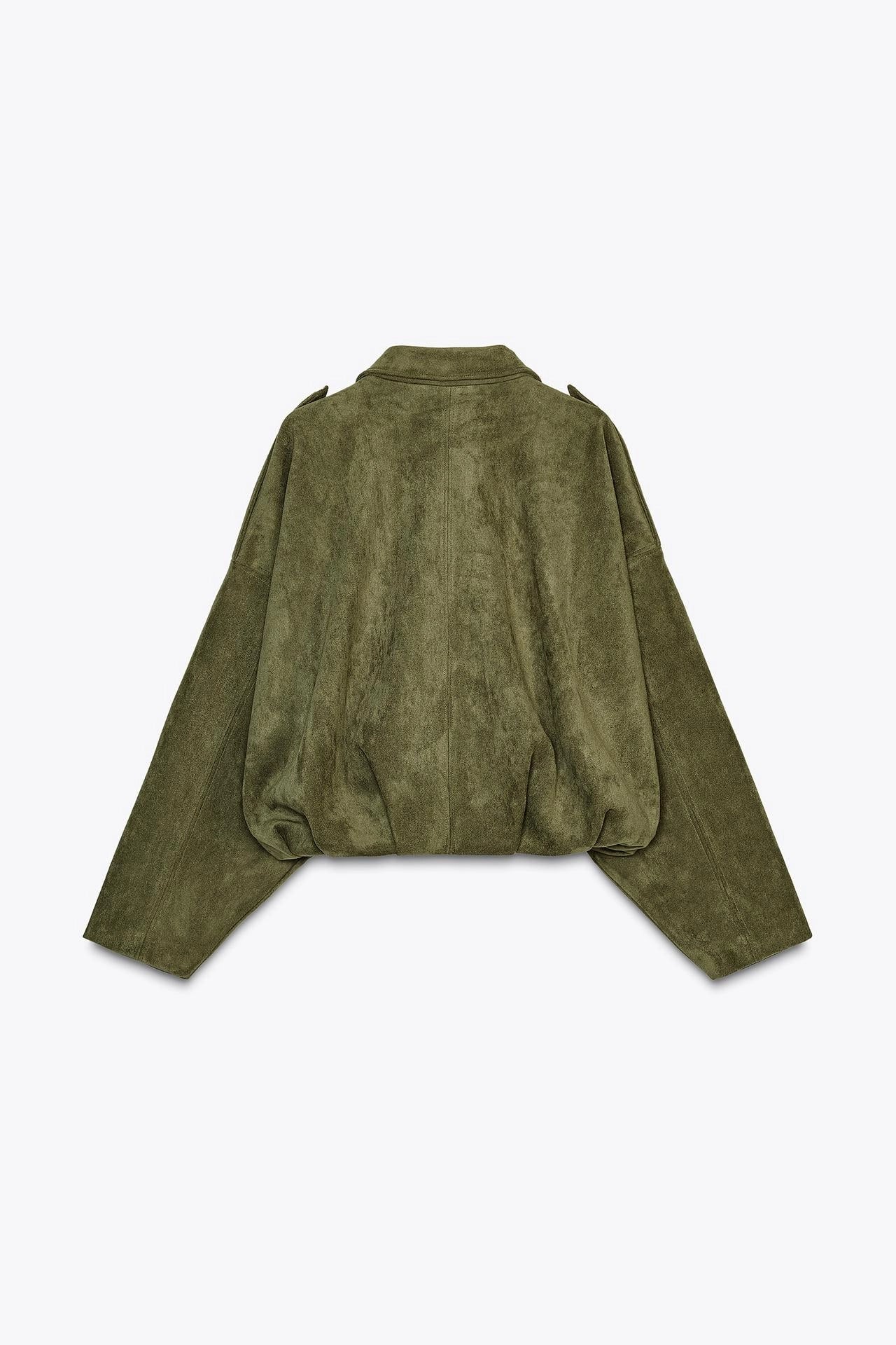Sofia Wildlederjacke | Grün