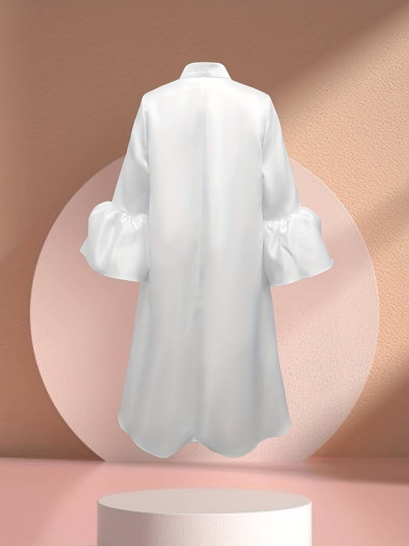 Nadia - Stilvolles 3/4 Ärmel Swing-Kleid