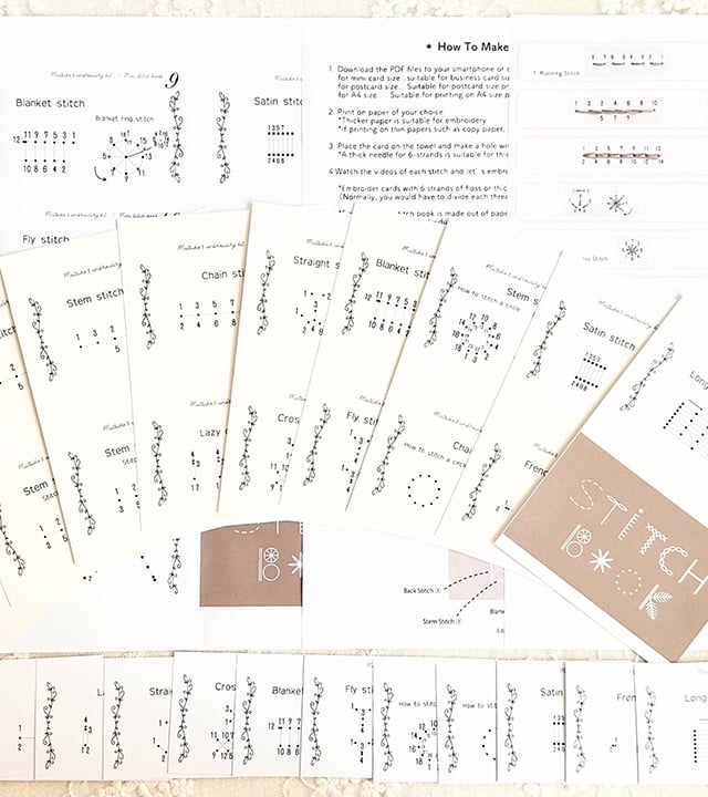 StitchBook™ – Kreatives Mini-Nähstichbuch