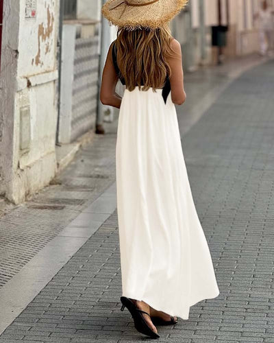 SIENNA | Elegantes Kleid mit offener Rückseite und modischer Kreuzhals