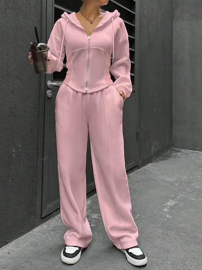 Nanci - Lässiges Zweiteiliges Set Mit Langen Ärmeln