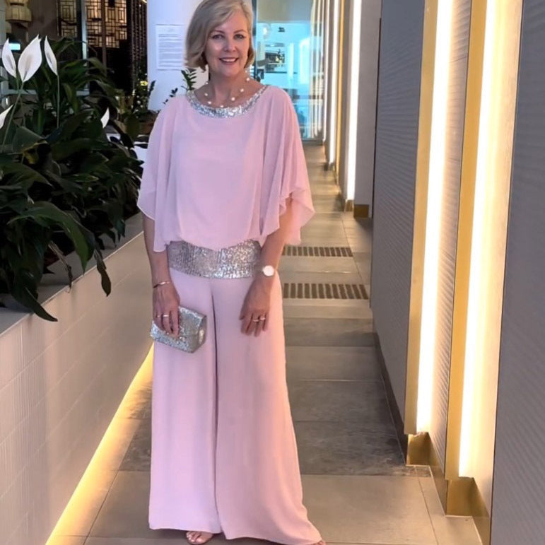 Eleganter Jumpsuit | Fließend & Figurschmeichelnd | Glamouröser Chic