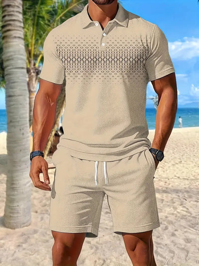 Zackary – Sommer Liches kurzärmliges Zweiteiler Set