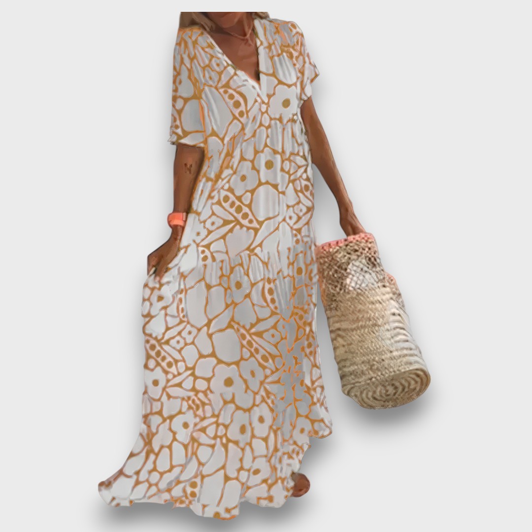 Melina – Luftiges kleid mit V-Ausschnitt