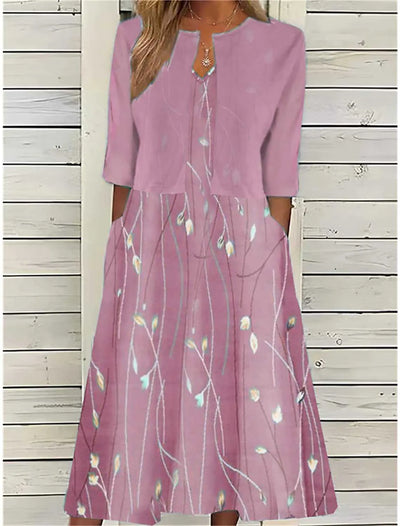 Wilhelmina – Florales Midi-Set