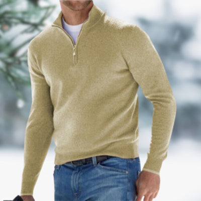 Javier | Vielseitiger Comfort Fit Herren Pullover mit viertel Reißverschluss