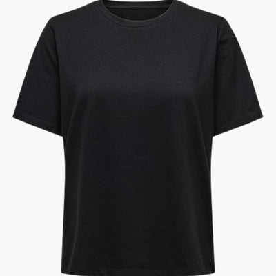 Damen T-Shirt mit Rundhalsausschnitt und kurzen Ärmeln