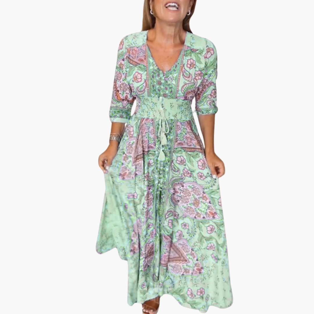 Andrea | Bohemian Flow Maxikleid