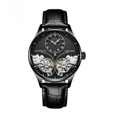 Doppeltourbillon Leuchtende Mechanische Herrenuhr
