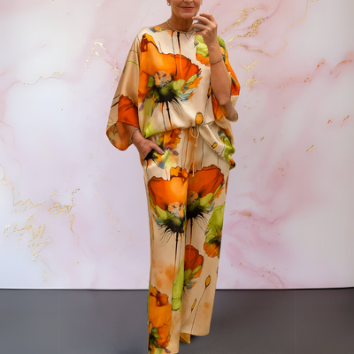 Moniek™ | Satin Zweiteiliges Damenset