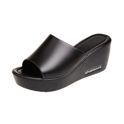 Damen Wedge-Pantoletten mit modischem Zehenbereich und bequemer Sohle Fudus