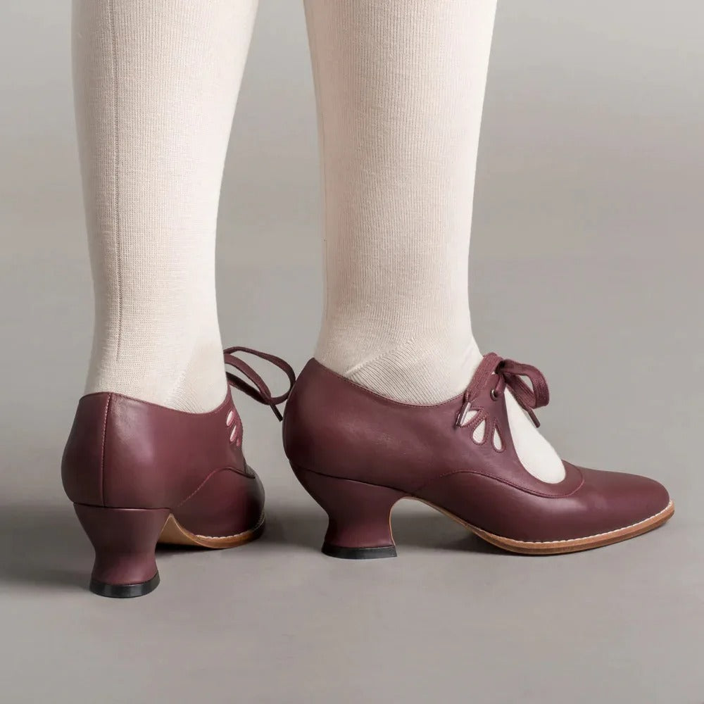 Dellia - Elegante Damen-Retro-Schuhe Niedriger Absatz