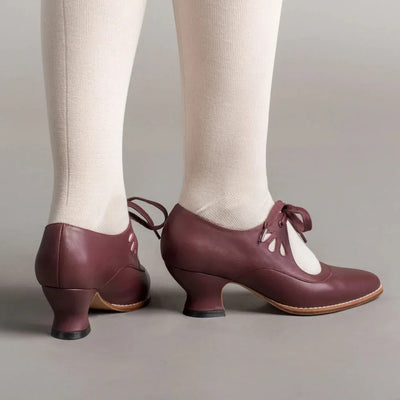 Dellia - Elegante Damen-Retro-Schuhe Niedriger Absatz