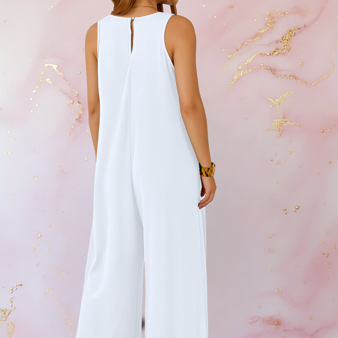 Fashionmoment™: Trendiger  Jumpsuit mit weitem Bein