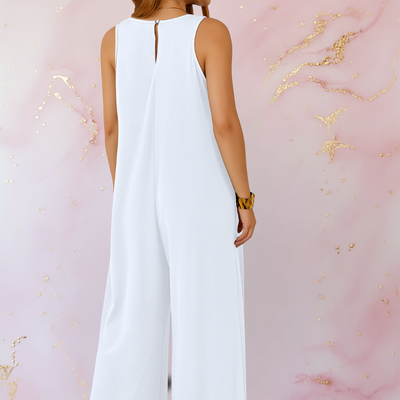 Fashionmoment™: Trendiger  Jumpsuit mit weitem Bein
