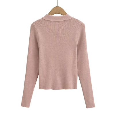 Gerippter Strick-Cardigan | Eleganter Kragen | Figurbetonter Schnitt