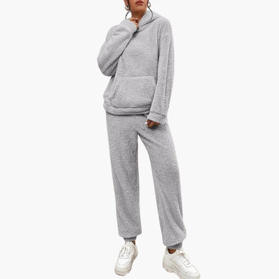 Teddy Hoodie Loungewear für Damen