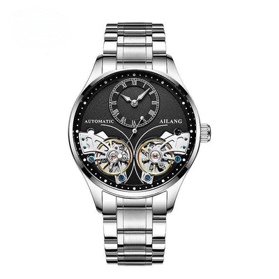 Doppeltourbillon Leuchtende Mechanische Herrenuhr