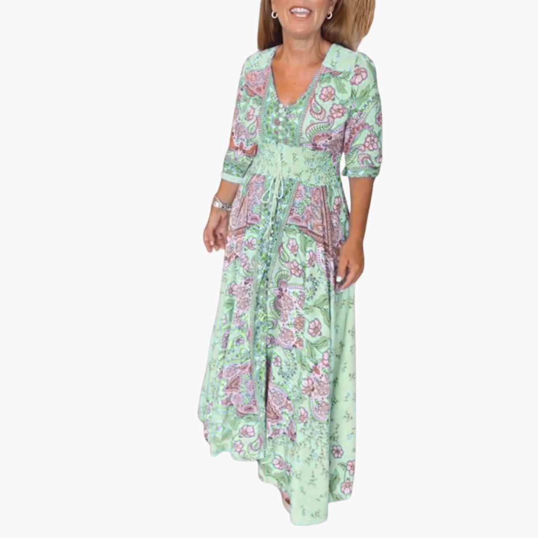 Andrea | Bohemian Flow Maxikleid