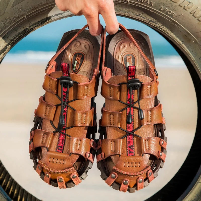 Zues - Robuste Herren-Outdoor-Sandalen, stilvoll