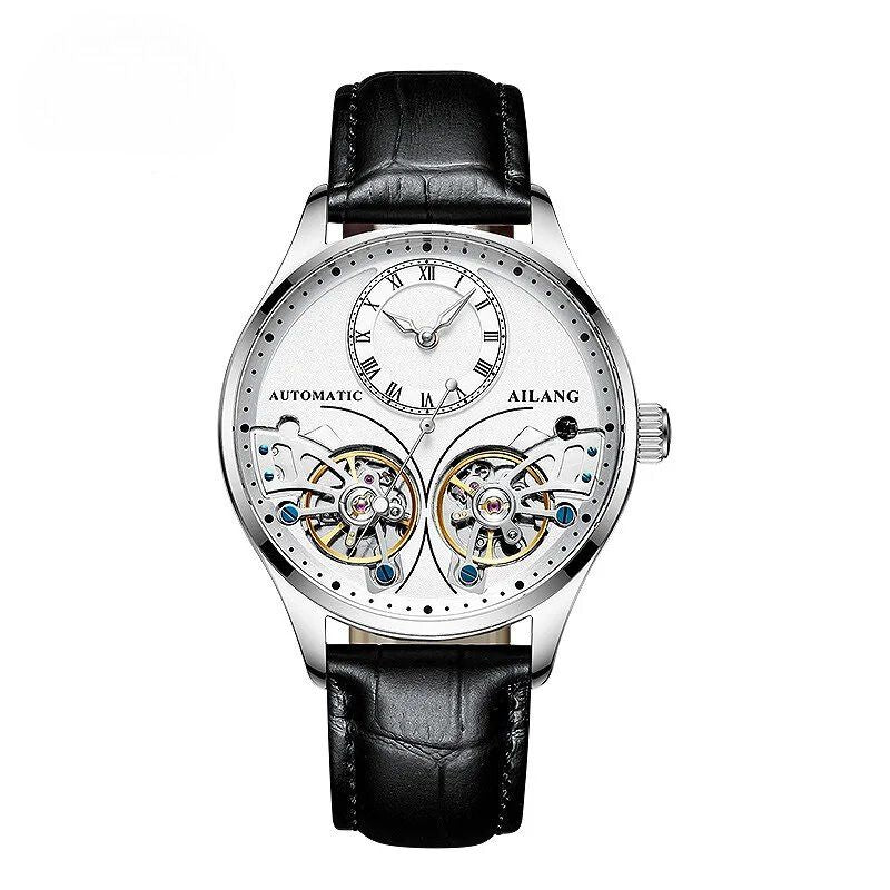 Doppeltourbillon Leuchtende Mechanische Herrenuhr