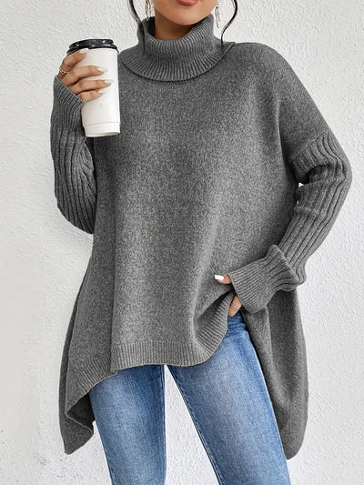 BRIGITTE – LANGER ROLLKRAGENPULLOVER