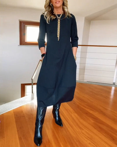 Sophia™ - Elegantes Kleid mit handgefertigten Details