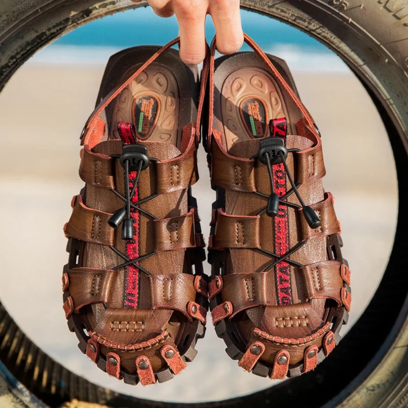 Zues - Robuste Herren-Outdoor-Sandalen, stilvoll