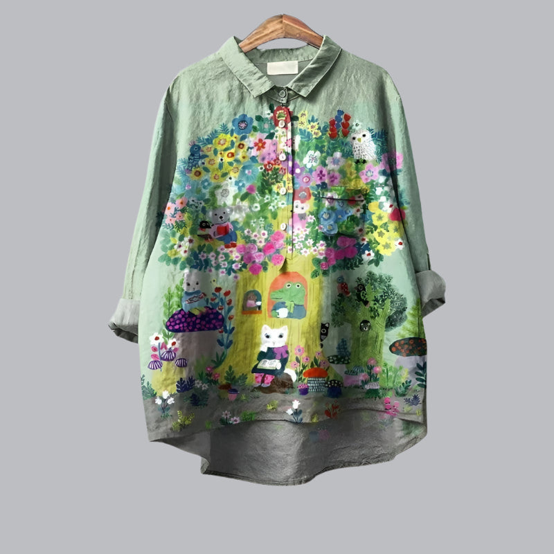 Nele™ | Modische Vintage Bluse