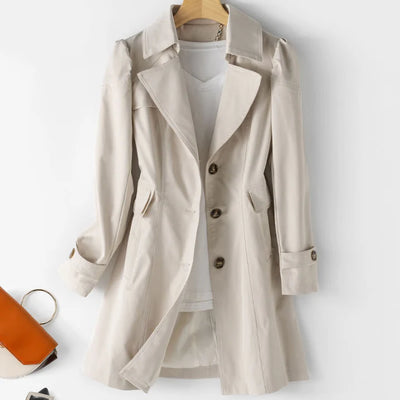 Damen Trenchcoat mit Kapuze | Winter