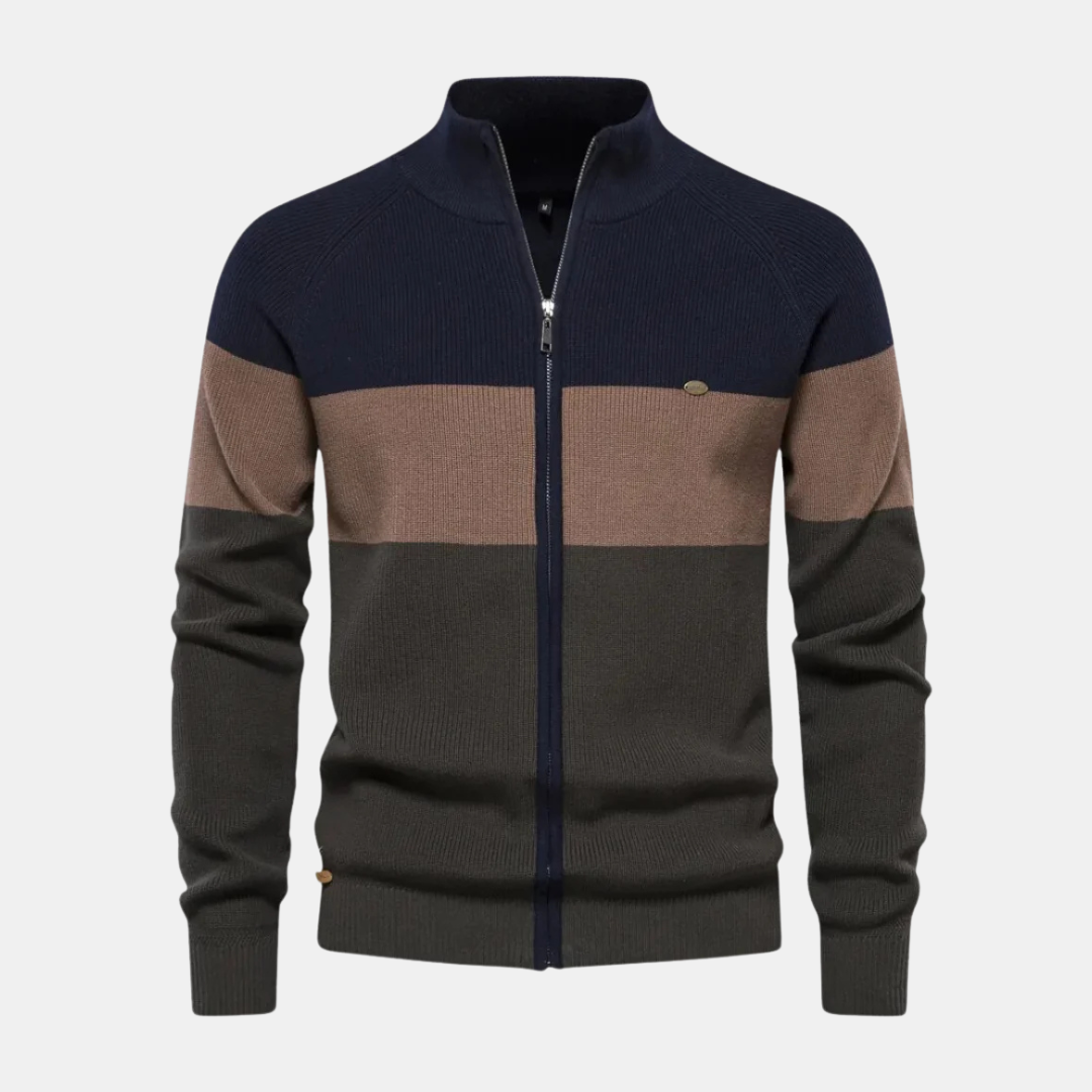 Dirk-Jan™ Gestreifte Strickjacke