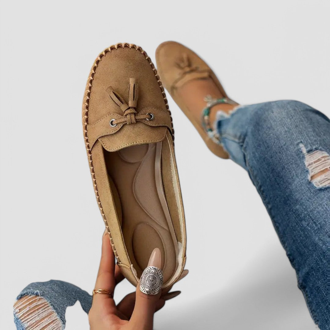 Charlotte | Bequeme Mokassins mit Schleife