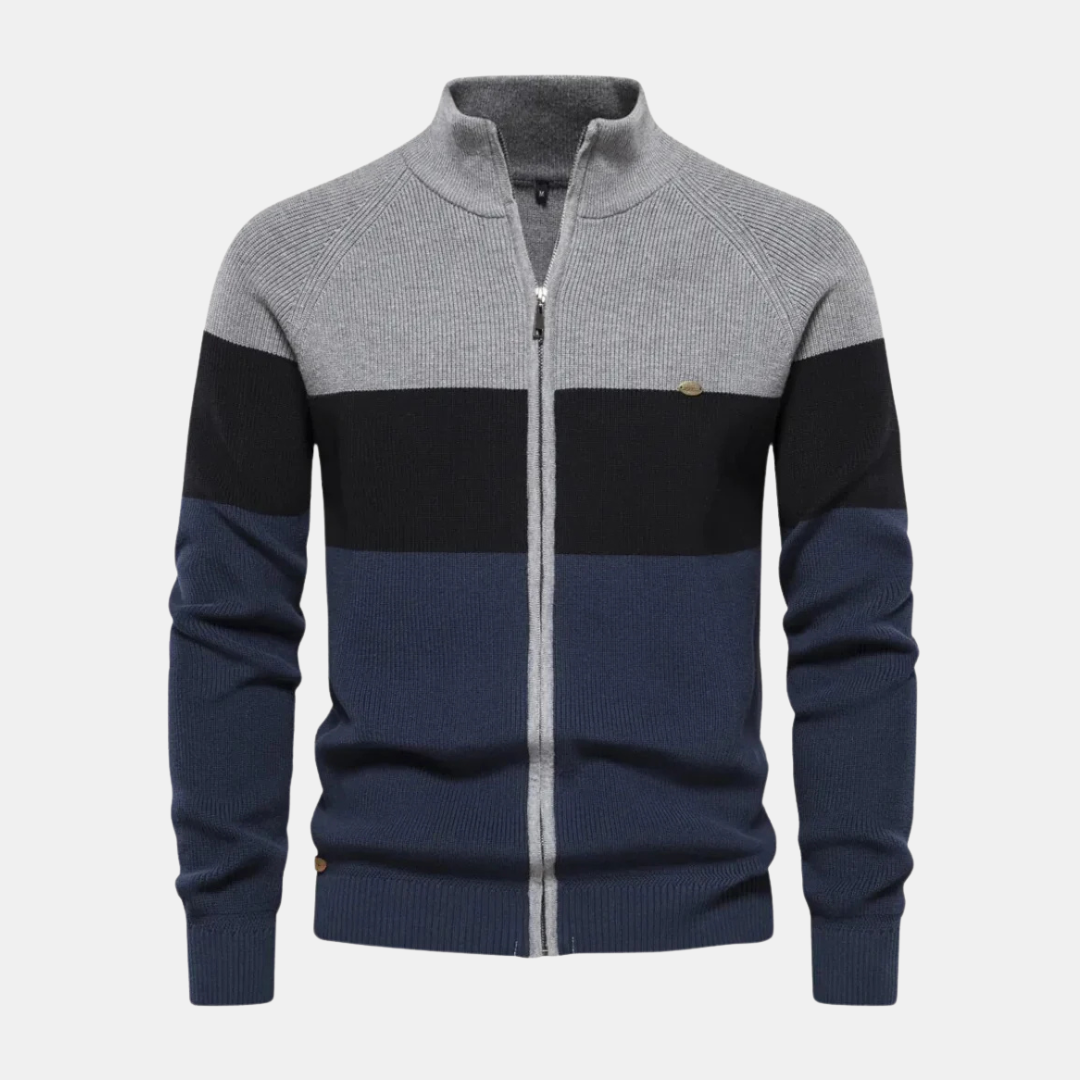 Dirk-Jan™ Gestreifte Strickjacke