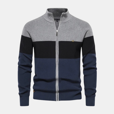 Dirk-Jan™ Gestreifte Strickjacke