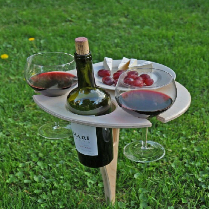 Picky™ | Faltbarer Picknicktisch mit Weinhalter
