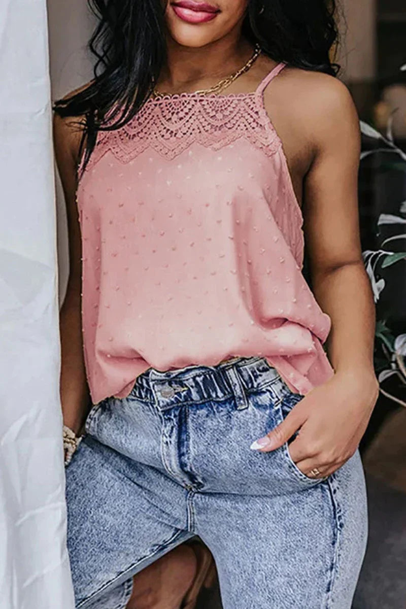 Tinaa - stylisches spaghetti träger sommer top