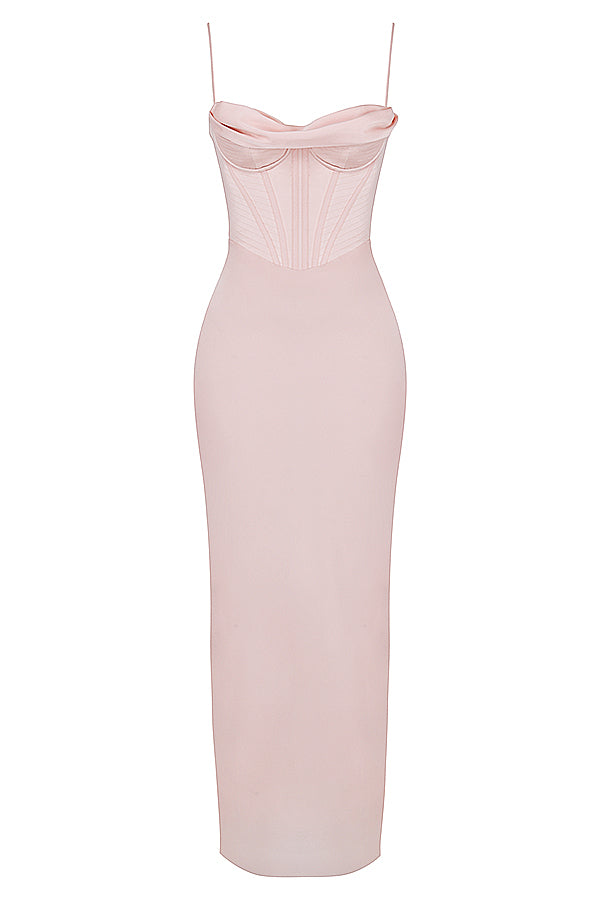 Naomi - Glamouröses Korsett Maxikleid Abend