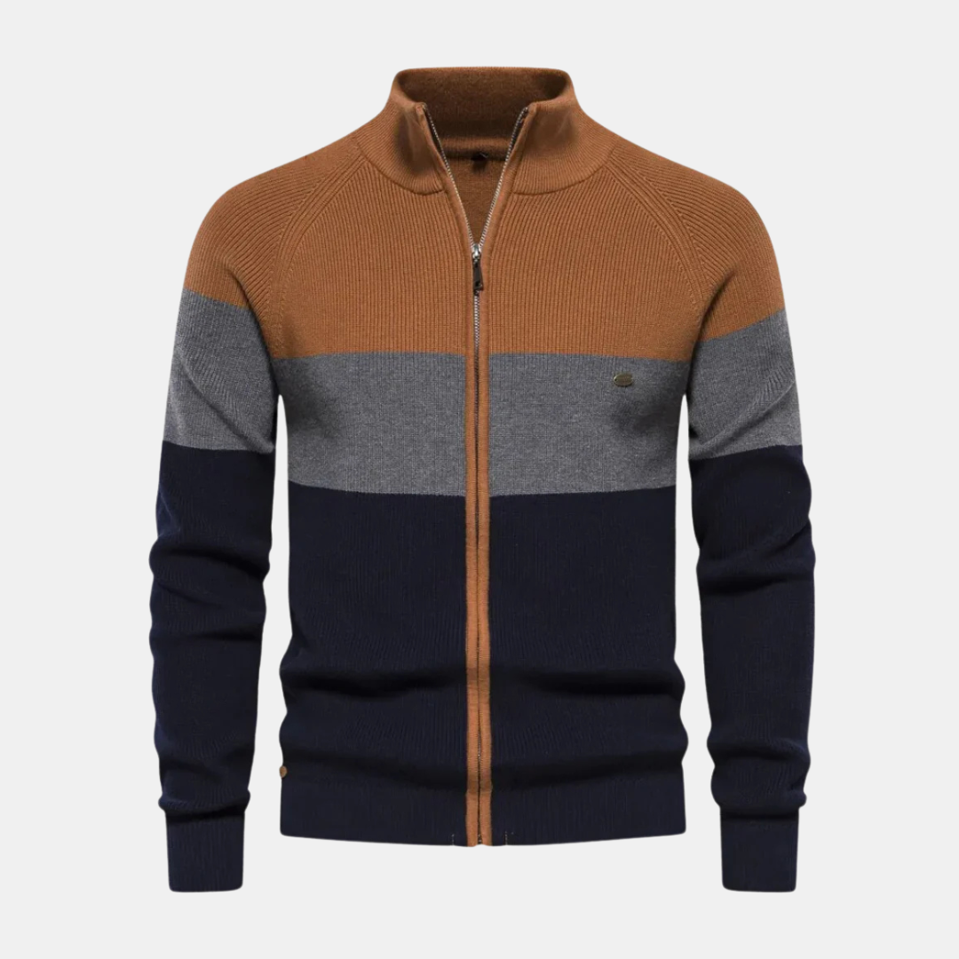 Dirk-Jan™ Gestreifte Strickjacke