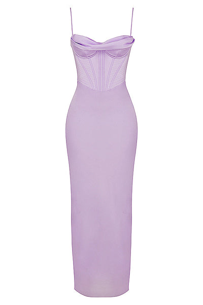 Naomi - Glamouröses Korsett Maxikleid Abend