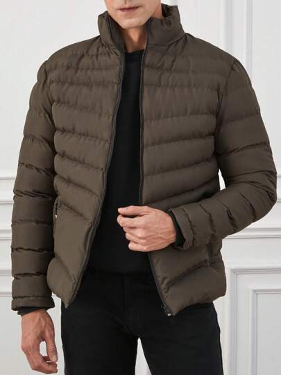Steppjacke mit Reißverschluss | Hoher Kragen | Warm und Leicht