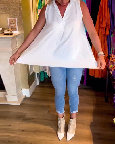 Fashionmoment® Rüschen-Top mit Revers – Trendiger Style für jeden Anlass