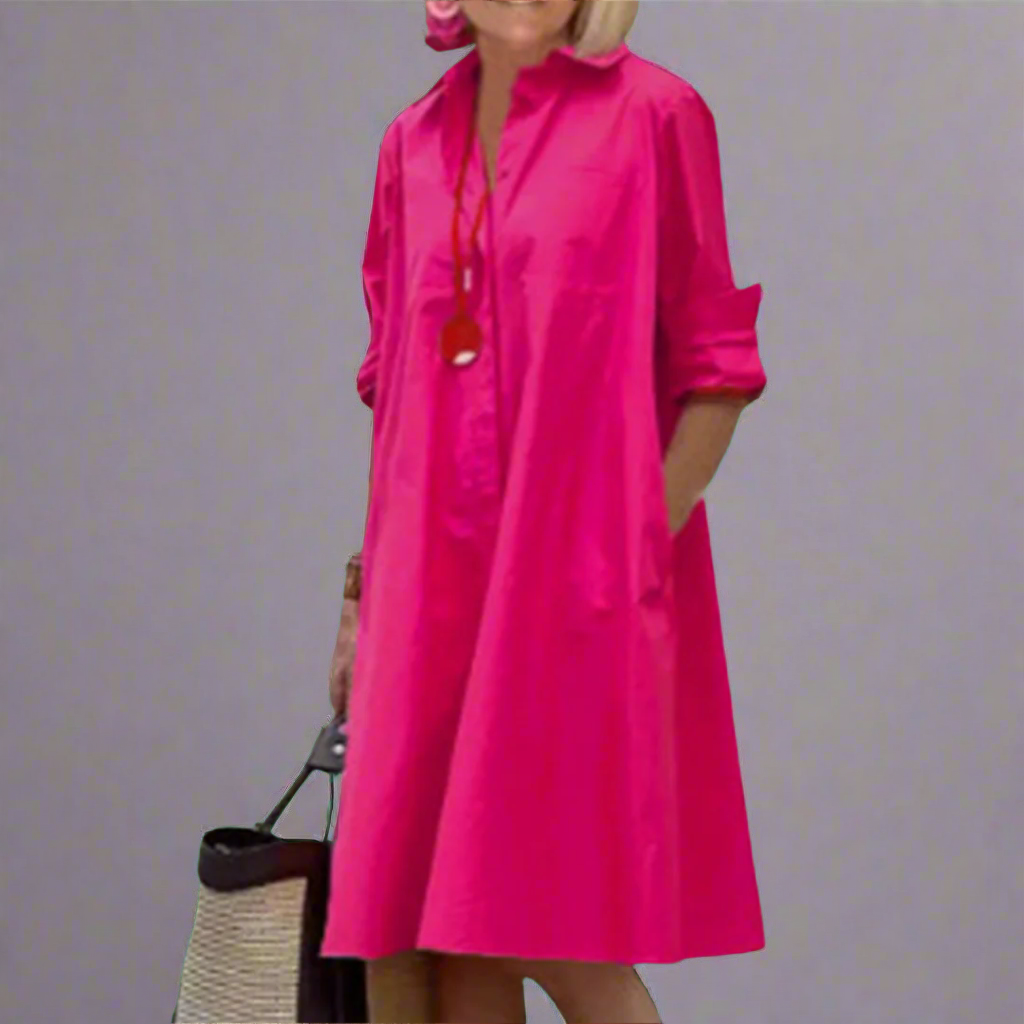 Swantje | Handgefertigtes Premium-Midikleid mit Polka-Dots