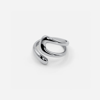 Skulpturaler Silberring – Modernes Design für zeitlose Eleganz