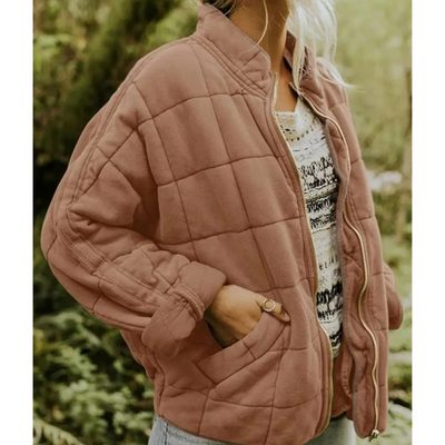Damen Warme Reißverschluss Jacke