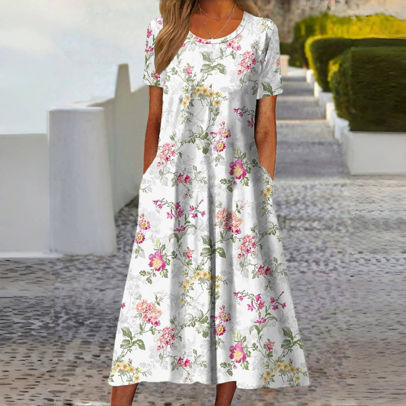 Leontine™ - Lässiges Kleid Mit Blumenprint