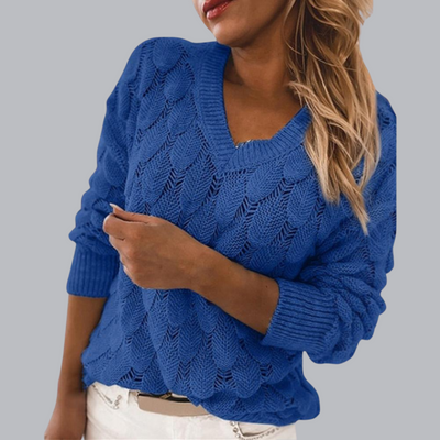 Anouk™ | Bequemer V-Ausschnitt-Pullover für stilvolle Gemütlichkeit